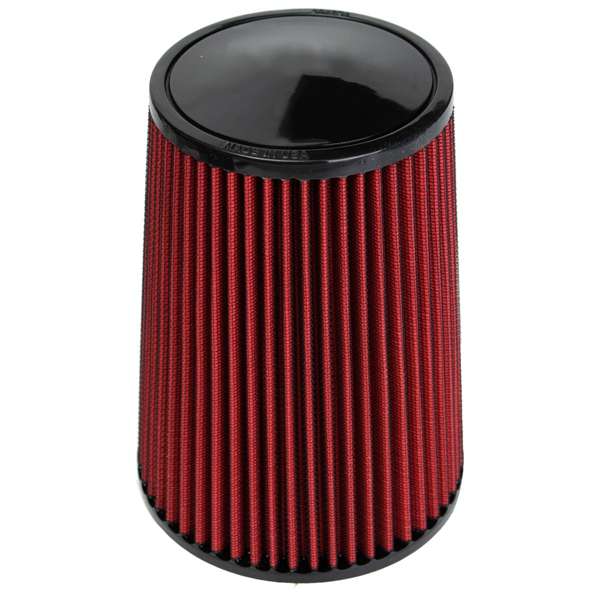 High Flow Car Cold Air Intake Filter Tapered Cone Cold Air Cleaner 3 Inches Red