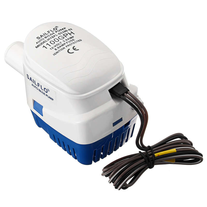 12V 1100GPH Bilge Water Pump Submersible Float Switch