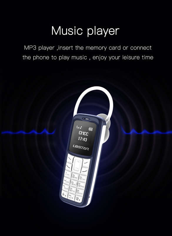 L8Star BM30 0.66 inch OLED 220mAh Bluetooth Dialer Voice Changer MP3 Music Player Mini Card Phone -