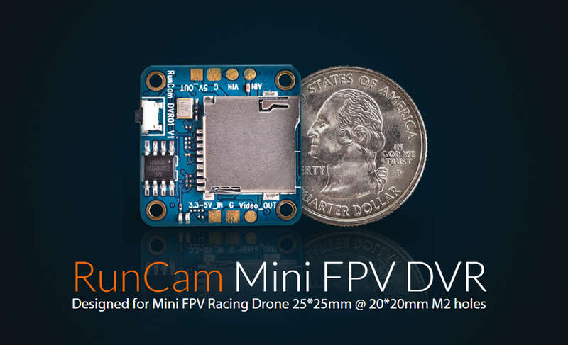RunCam Mini FPV DVR Module Remote Control Version Lossless Video Output for Mini FPV Racing Drone -
