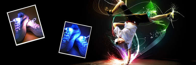 4 Mode LED Glowing Shoelaces Flash Night Light Shoelaces Shoe Strap Outdoor Dance Party Supplies