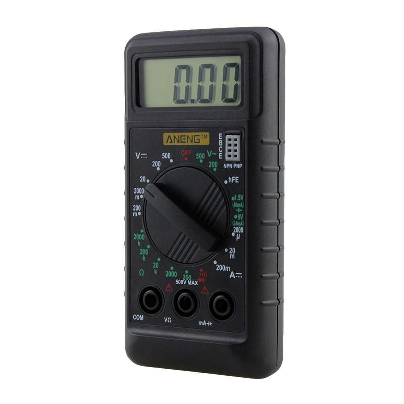 Digital Multimeter with Buzzer Overload Protection Pocket Voltage Ampere Ohm Meter