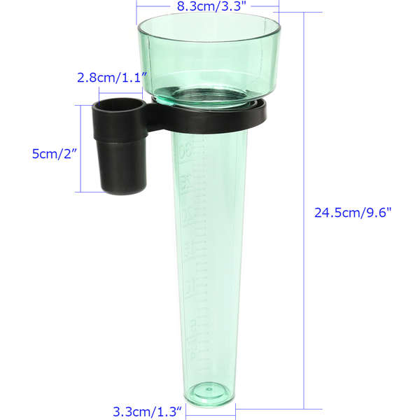 Polystyrene Rain Gauge Up to 35mm Measurement