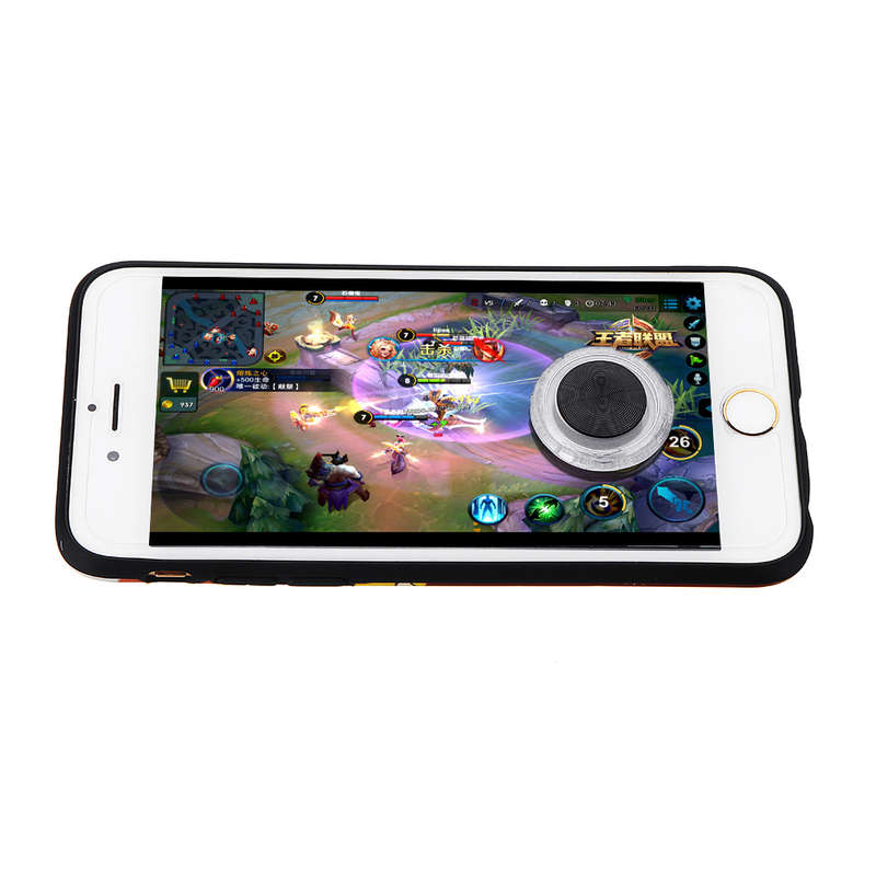 Round Metal Sucker Game Controller Joystick for Touch Screen Mobile Phone