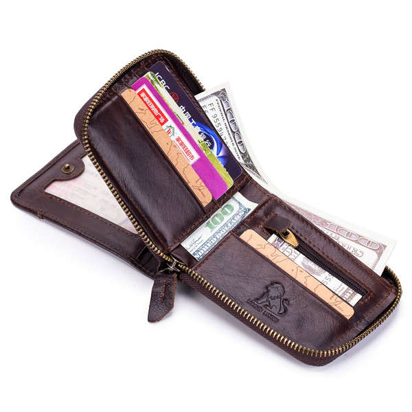 13 Card Slots RFID Blocking Secure Leather Wallet