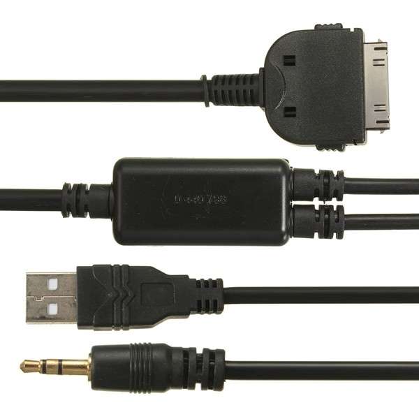 BMW AUX to USB Audio Interface Y Cable Adapter Lead For BMW Mini Cooper