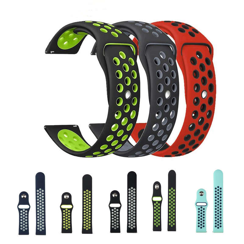 Samsung Gear S3 Frontier/Classic Bands 22mm Silicone Breathable Replacement Strap for Gear S3