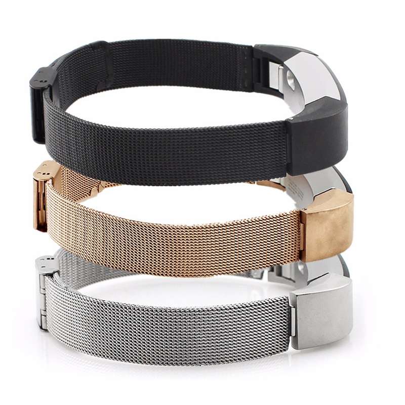 Fitbit Alta Stainless Steel Watch Band Metal Mesh Strap