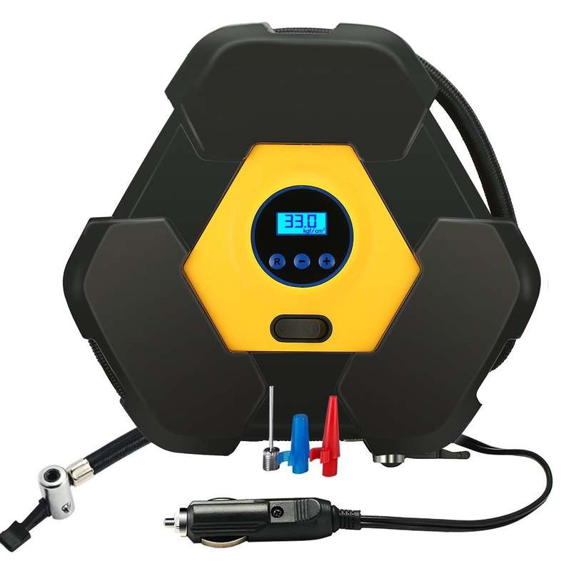 12V Portable Car Tire Digital Pump Air Compressor Tire Inflator 150PSI