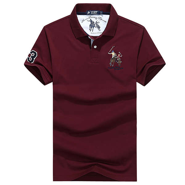 Summer Men`s Cotton Lapel Collar POLO Shirt (COLOR: RED | SIZE: 2XL)