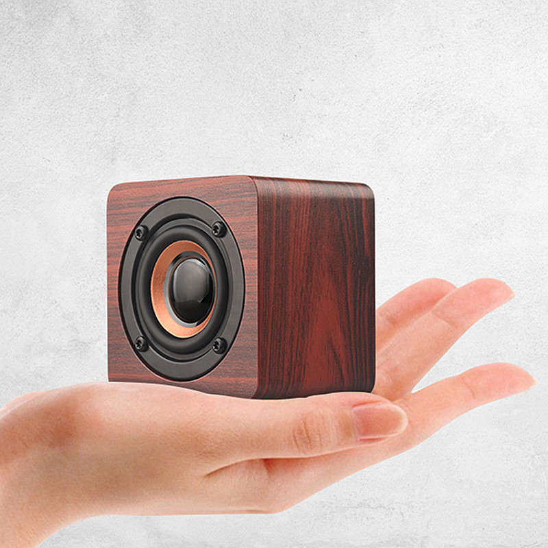 Wooden Portable Wireless Bluetooth Speaker Mini Subwoofer Outdoor Handsfree