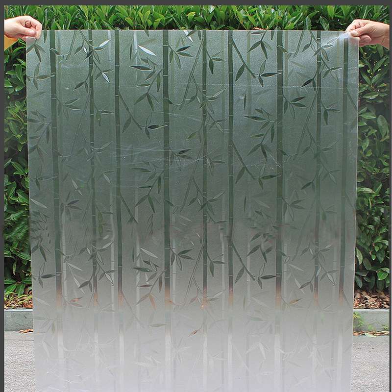 45x200CM PVC Frosted Waterproof Sticker Glass Shower Screen Window Cove... (STYLE: DULLPOLISHBAMBOO)