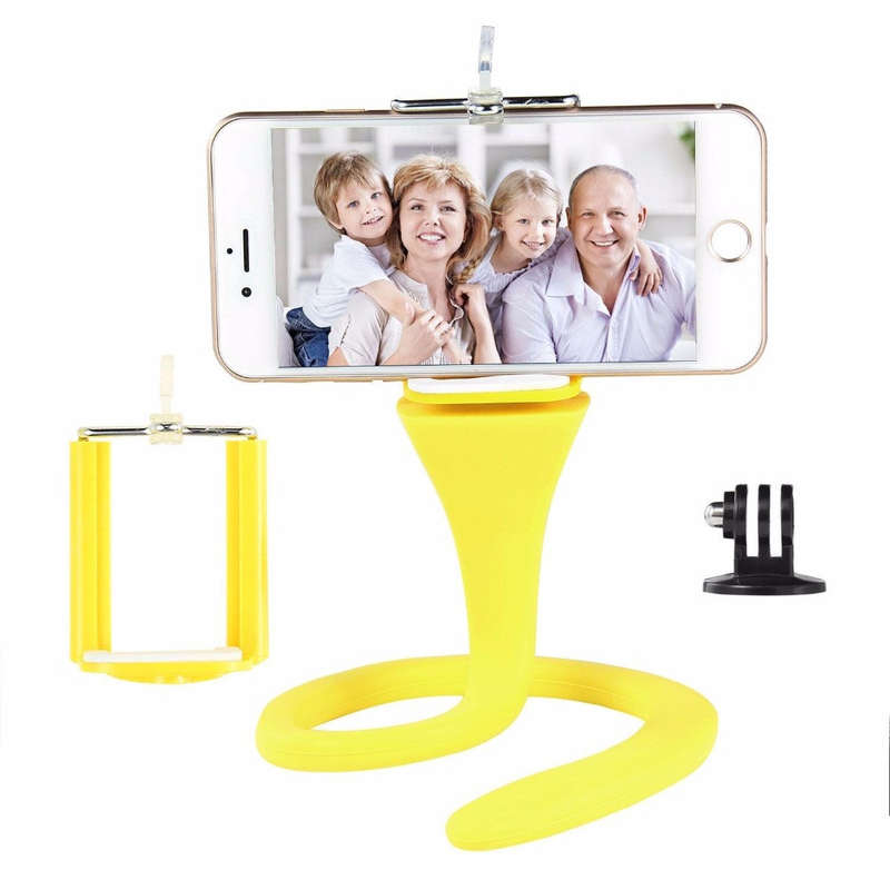 Banana Flexible Octopus Mini Sport Camera Tripod Mount Selfie Stick for Mobile Phone