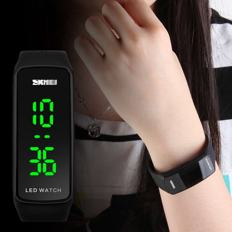 SKMEI 1119 LED Digital Watch Outdoor Activity Silicone Strap Children Sport Watch