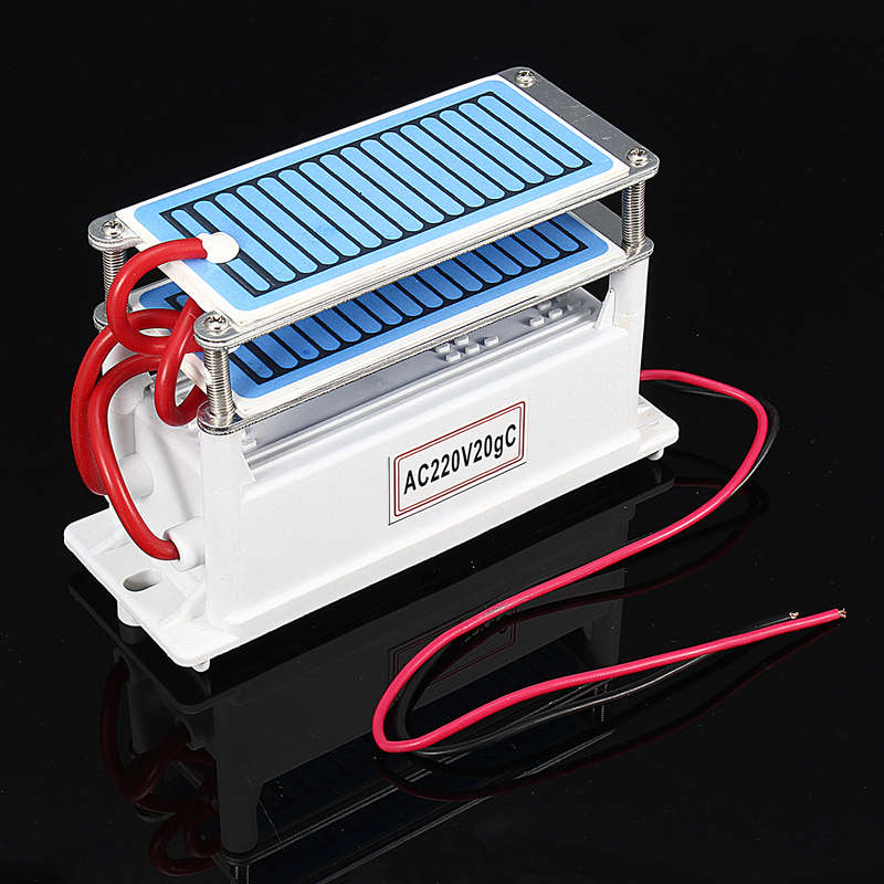 Ozone Generator 220V 20G/H Double Ceramic Plate Ozonizer Water Disinfection Treatment Air Purifier