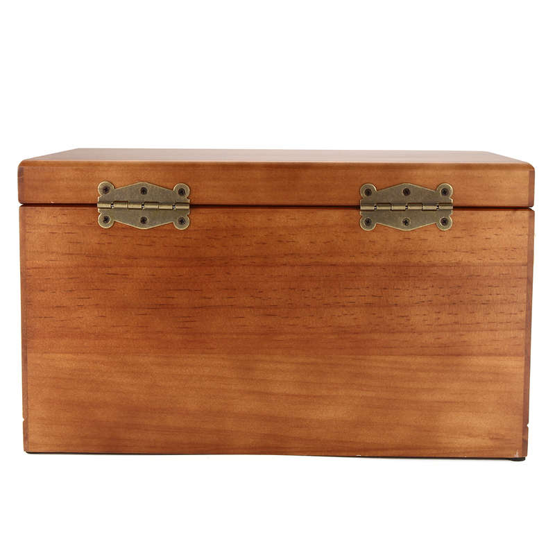 Luxury 3 Layers Wooden Jewelry Box Bracelet Necklace Ring Storage Case Display Holder