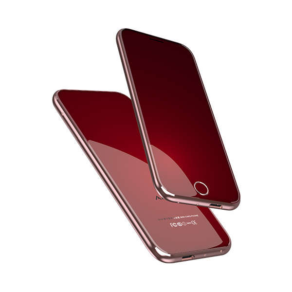 Anica T8 1.54 Inch 400mAh Ultra Thin Dual SIM Bluetooth Remote Control Mini Card Phone (COLOR: RED)