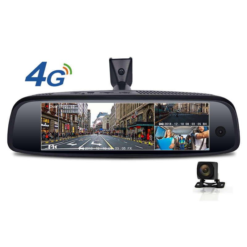 Junsun K757 3 Camera 2G+32GB 4G ADAS FHD 1080P GPS Navi Android Rearview Mirror Recorder Car DVR Cam
