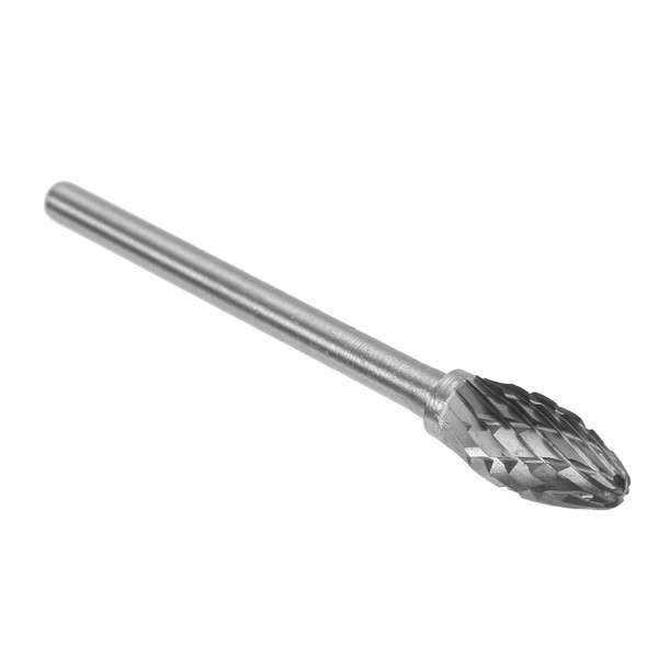 Wolike 10pcs 3mm Shank Tungsten Carbide Burr Rotary File Drill Bits Cutter