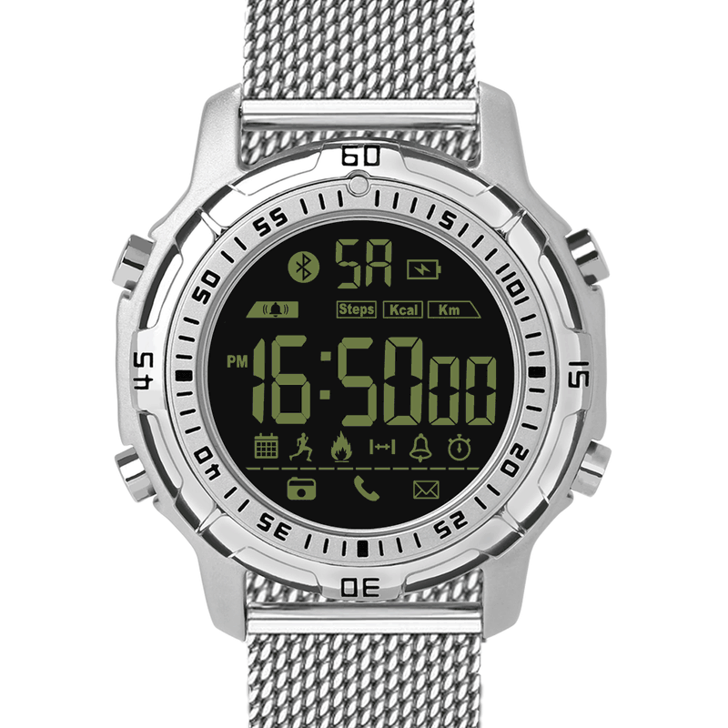 Zeblaze VIBE 2 5ATM Waterproof 540 Days Stand-by Pedometer Sports Smart Watch for... (COLOR: SILVER)