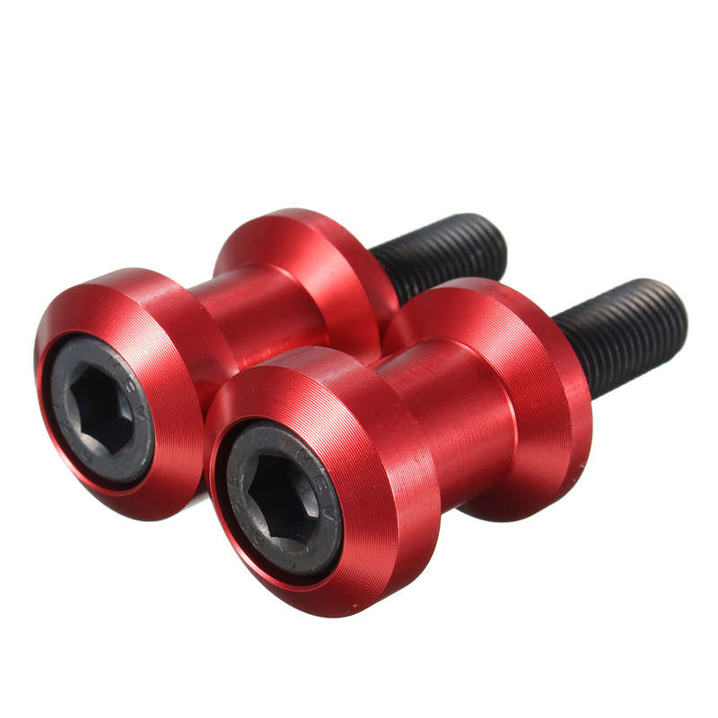 luminum CNC Swing Arm Spools Bobbins Slider For Kawasaki ZX6R Yamaha F