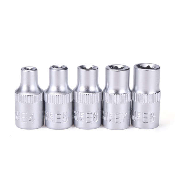 Tamper Proof E4-E24 Torx Star Bit Socket Set Female E Type Socket