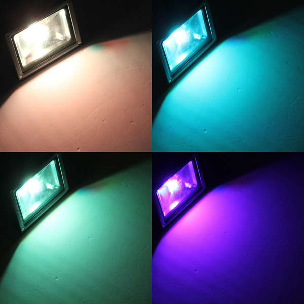 20W RGB Waterproof IP65 Outdoor LED Flood Wash Light 85-265V