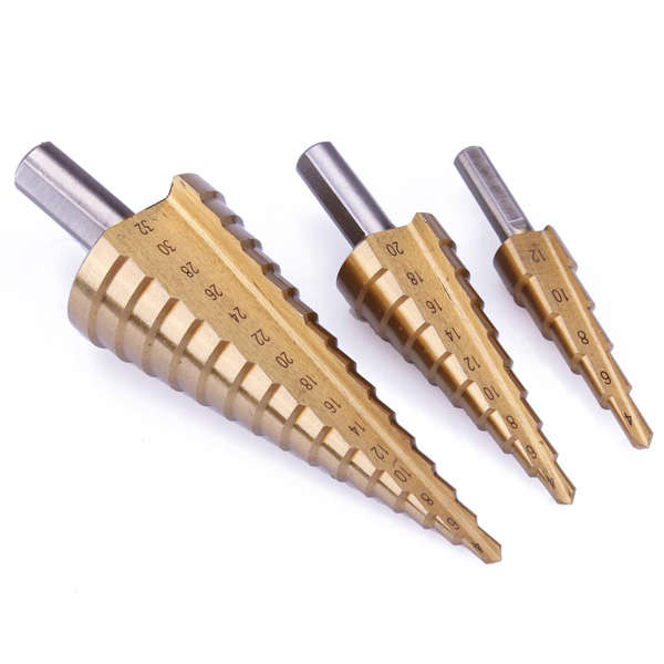 Triangle Shank Step Drill/Pagoda Drill/Ladder Drill 4-12/4-20/4-32