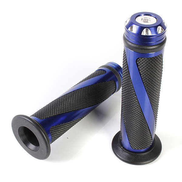 CNC Aluminum Motorcycle Handlebar Gel Hand Grips Bar Rubber