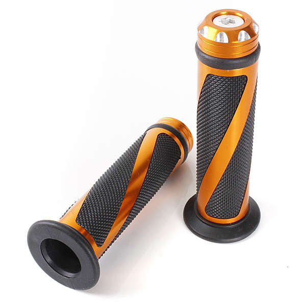 CNC Aluminum Motorcycle Handlebar Gel Hand Grips Bar Rubber