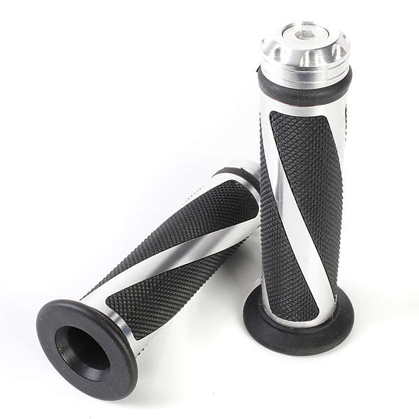 CNC Aluminum Motorcycle Handlebar Gel Hand Grips Bar Rubber