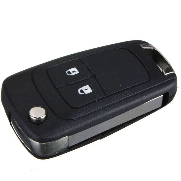 2 Button Remote Flip Key Fob Case Uncut Blade for Vauxhall Opel