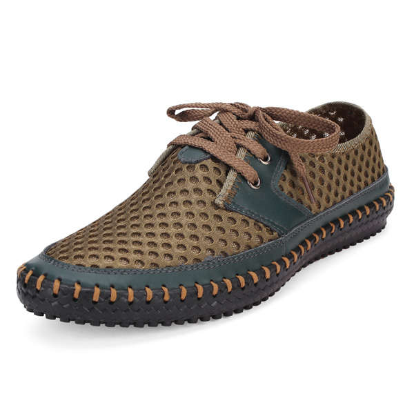 Mens Breathable Flexible Low Top Shoes Sneakers