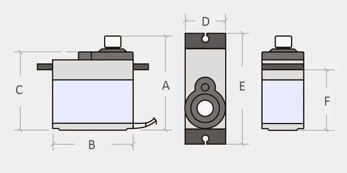 MG91 13g 2.6KG Torque Metal Gear Digital Servo