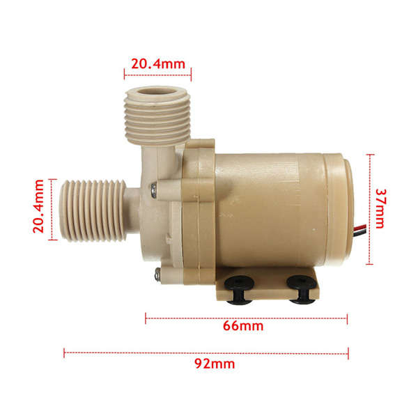 DC 12V Solar Hot Water Circulation Pump Brushless Motor Water Pump