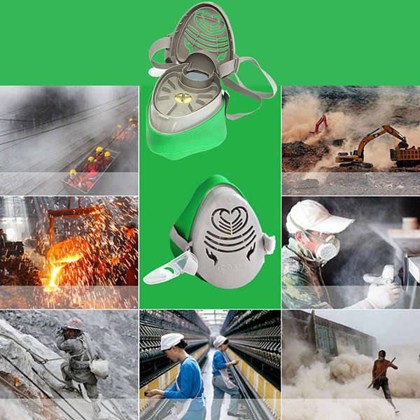 POWERCOM N3800 Anti-Dust Gas Mask Filter Paint Spraying Cartridge Respirator