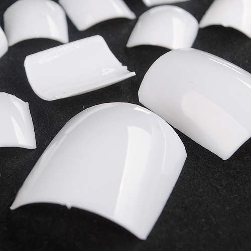 500pcs White UV Gel Acrylic False Toe 3D Nails Art Tips