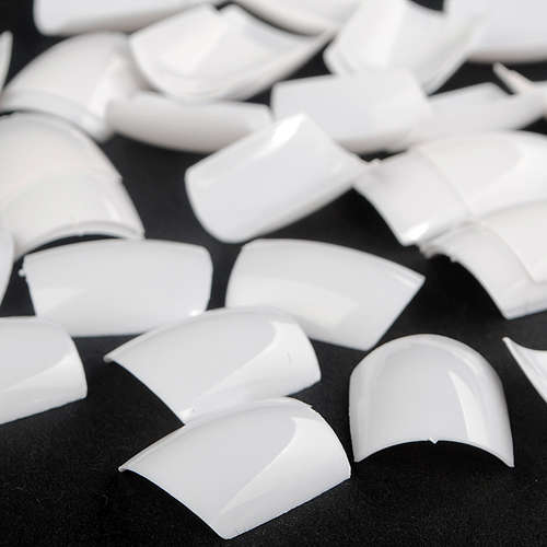 500pcs White UV Gel Acrylic False Toe 3D Nails Art Tips