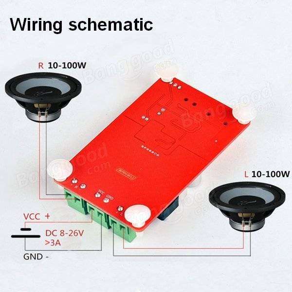 SANWU® HF183 TPA3116 2X50W Digital Wireless Bluetooth Receiver Module Amplifier Board U Disk TF Card Decoder Dual Channel With Remote Control