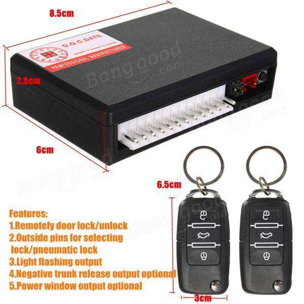 Car Remote Control Central Kit Door Lock Locking Keyless Entry System Universal 