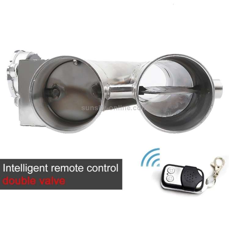 CNSPEED Y Shape 2 In 1 Car Remote Control Electric Exhaust Valve Pipe, Size: 2 inch