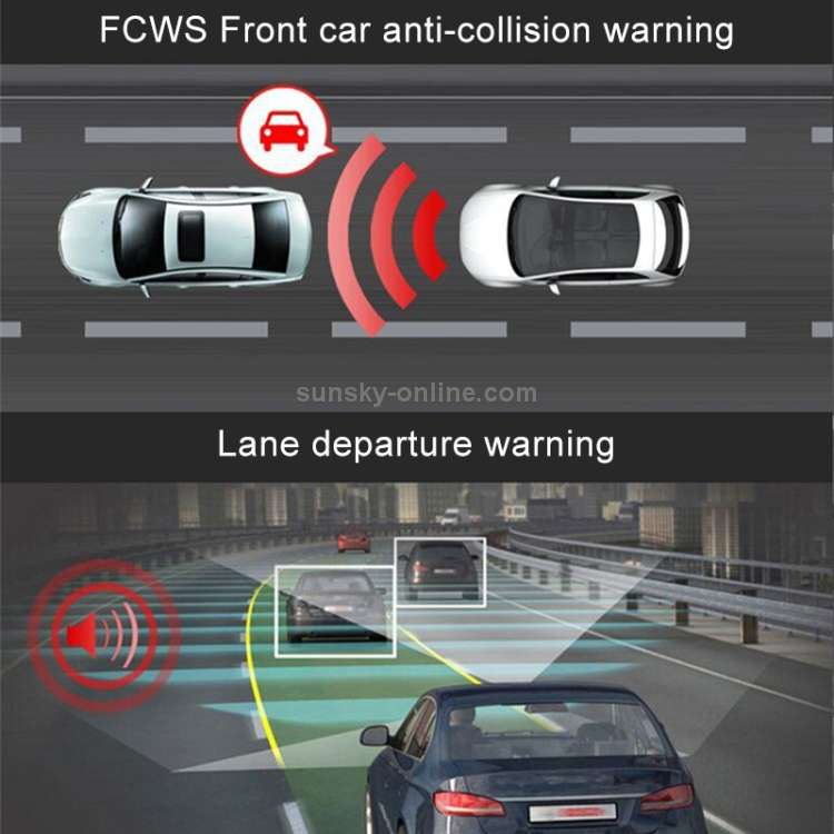 1080P 10 inch ADAS Dual-recording Starlight Night Vision Driving Recorder AR Intelligent Navigator