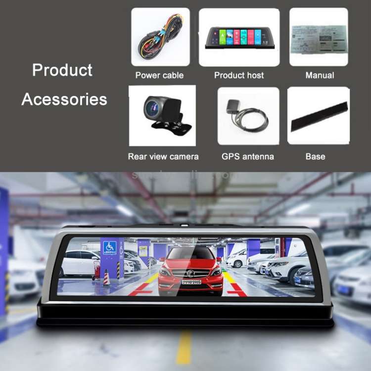 1080P 10 inch ADAS Dual-recording Starlight Night Vision Driving Recorder AR Intelligent Navigator