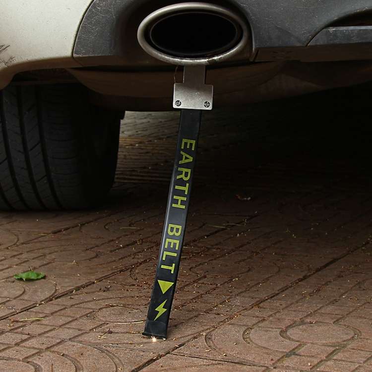 2 PCS P116 Car Electrostatic Belt Eliminator ,Specification: SUV(Black)