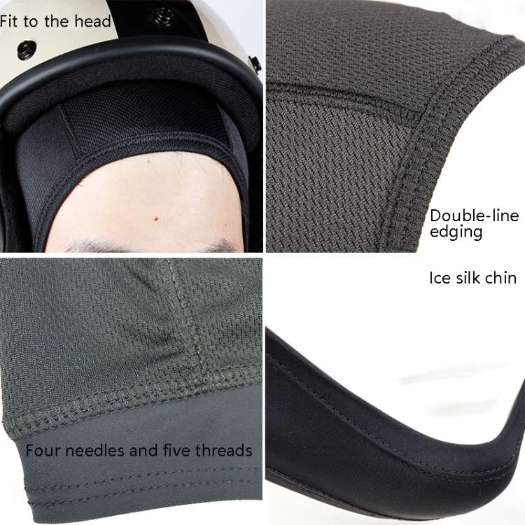 Motorcycle Helmet Interior Cap Breathable Quick Dry Sunscreen Sweat-Absorbent Sports