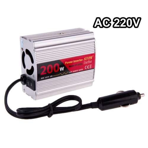 SUVPR DY-8103 200W DC 12V to AC 220V Car Power Inverter with 500mA USB Port & Power Socket