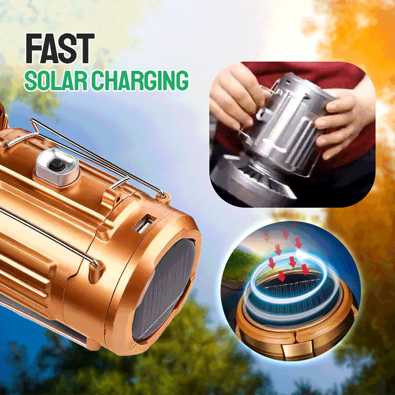 Solar FAN - with Solar panel charging Dual power