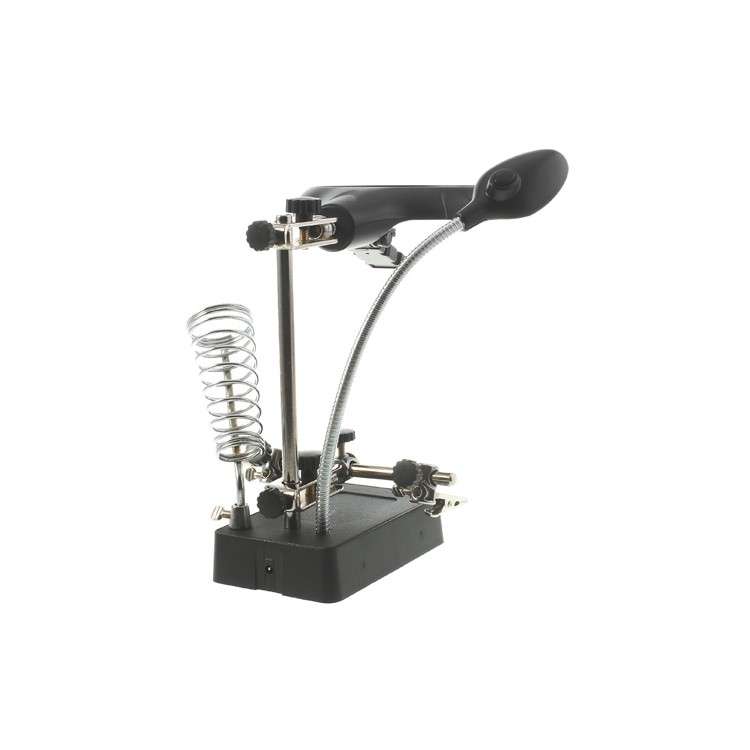 5 LED Auxiliary Clip Magnifier AC/DC Interchangeable Desktop Welding Modelling Tool-5