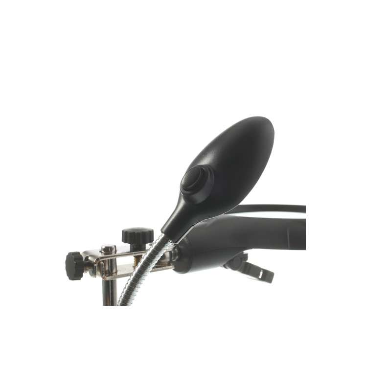 5 LED Auxiliary Clip Magnifier AC/DC Interchangeable Desktop Welding Modelling Tool-6