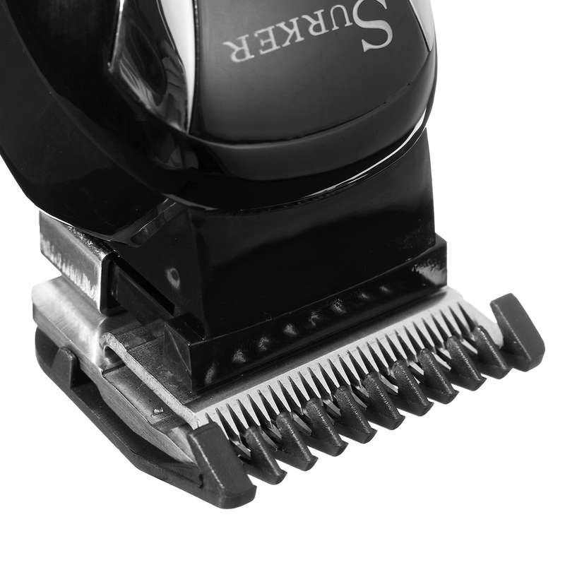 SURKER Electric Hair Clipper Rechargeable Trimmer Beard LED Display Steel Blade Washable 110V 240V
